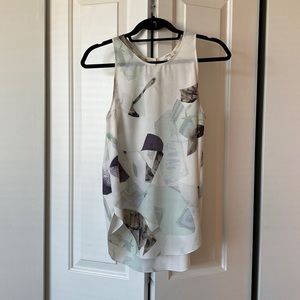 Aritzia Wilfred Sleeveless Blouse with Keyhole Back